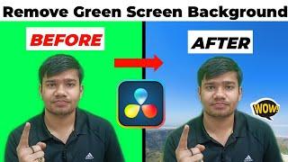 BEST Method to Remove Green Screen Background | Edit Perfectly Using DaVinci Resolve 17 | Hindi
