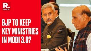 BJP To Keep Home, Defence, Finance & Foreign Ministries In Modi 3.0, Sources To Republic | Exclusive