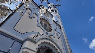 Blue Church and St Martin’s Cathedral in Bratislava