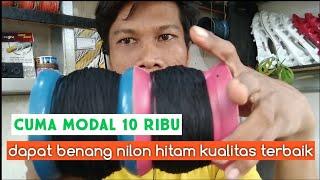 VIDEO BENANG NILON HITAM YANG PALING COCOK UNTUK SOL SEPATU DAN BELINYA LEWAT ONLINE