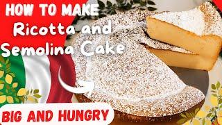 How to make Ricotta and Semolina Cake | Migliaccio Neapolitan cake| Big and Hungry