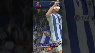 MIKEL OYARZABAL SCORES!  Real Sociedad vs Barcelona