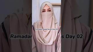 Day 2Elegant & simple Niqab StyleInstant/Ready Niqab tutorial️Hijab Style by Dr.Sidra9oor #shorts