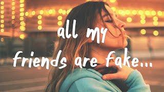 Tate McRae - all my friends are fake (Lyrics)