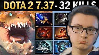 Primal Beast Gameplay Miracle with 32 Kills and Rattlecage - Dota 2 7.37