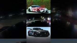 AMG GTR VS SUPRA MK5 60 ROLL #mercedes #supra #race