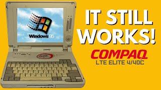 Vintage - Compaq LTE Elite Laptop Still Works (1994)