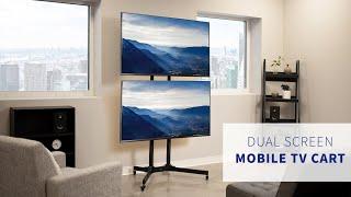 STAND-TV03E2 Dual Screen Cart for 32" to 65" TVs by VIVO