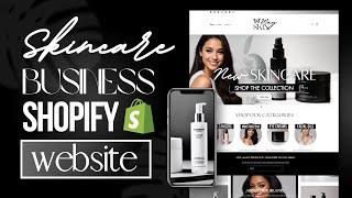 Skincare Shopify Website Tutorial 2024 | Shopify Homepage Design