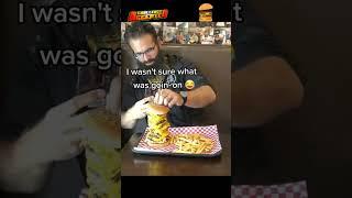 Burger Madness Stack 'Em High Challenge| Banter with the Chef | FreakEating Shorts