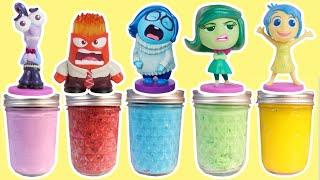 Inside Out 2 Emotions Joy, Sadness, Disgust, Fear and Anger Slime 5 Different Ways