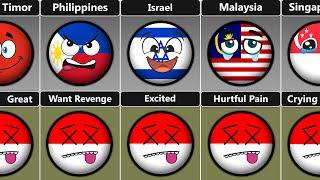 Countryballs Reaction on Indonesia's Death
