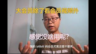 中国的bilibili的大会员除了看会员视频外还有其他用吗？