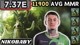 7.37e - Nikobaby TREANT PROTECTOR Hard Support Gameplay - Dota 2 Full Match Gameplay