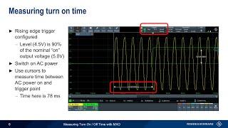 Measuring Turn On Turn Off Time with MXO Series Oscilloscopes