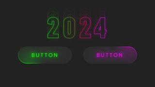 2024 Modern Buttons using CSS & Vanilla Javascript