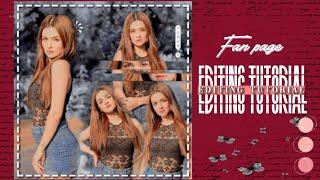 Aesthetic Fanpage Editing Tutorial // PicsArt editing tutorial 