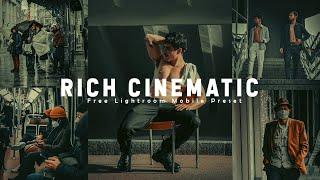 Rich cinematic lightroom preset | Lightroom Mobile preset | Moody Presets | Free DNG