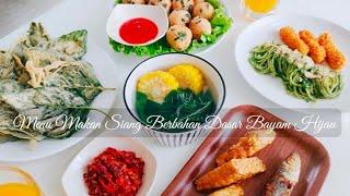 #18 . Menu Makan Siang Berbahan Dasar Bayam Hijau