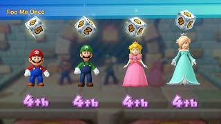 Mario Party 10 - Mario vs Luigi vs Peach vs Rosalina - Haunted Trail