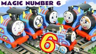 Why are there 6 Thomas Trains in this Magic Number Story?