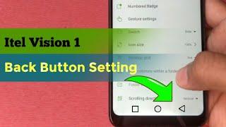 itel mobile back button settings || itel vision 1 back button setting