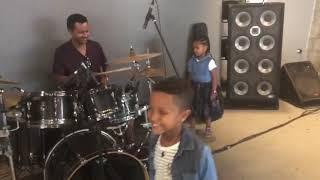 Teddy Afro with the Drum - Family Time