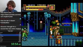 Streets of Rage 2: Skate Mania Old WORLD RECORD slops McGops speedrun!!!