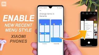 First Look Of Miui 12 Official Horizontal Recent Menu | Enable New iOS Style Recent Menu On Xiaomi