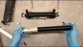 HOW TO REPLACE FUSER FILM SLEEVE AND LOWER PRESSURE ROLLER ON BROTHER HL-5450DN, BROTHER HL-5440D