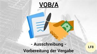 VOB/A - Einleitung Ausschreibung & Vorbereitung der Vergabe