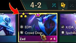 I got 3 Star Zed at 4-2... ⭐⭐⭐ INSANE LUCK!