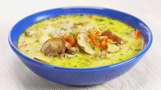 Soup For Pleasure! Amazing Chicken & Mushrooms Creamy Soup In 30 Minutes by Always Yummy!