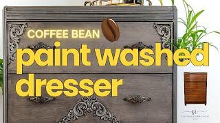 Coffee Bean Paint Washed Dresser