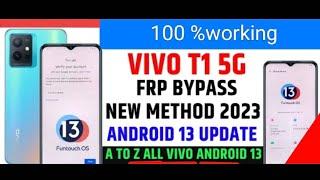 Vivo T1 Frp Bypass Android 13 Update  Setup offline option not showing  Reset option not working