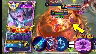 ALICE SPAMMING 2ND SKILL ON ENEMIES BASE! | ENEMIES CAN'T ESCAPE FROM HER! | | MLBB