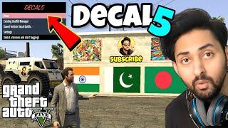ADD ANY IMAGE OR TEXT IN GTA 5 | HOW TO INSTALL DECAL5 IN GTA 5 | GTA 5 Mods | Hindi/Urdu | THE NOOB