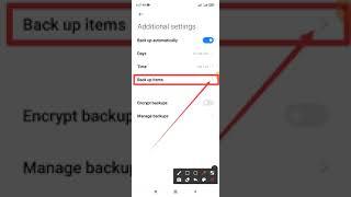 System Launcher App data not enable automatically backup mode | Redmi Note 10 and Xiaomi