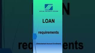 Anu ano ang mga kailangan sa pagloan sa SSS | SSS loan requirements online #short