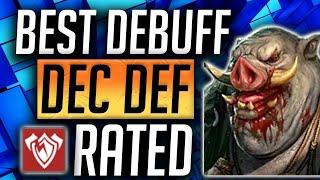 RAID: Shadow Legends | AOE Decrease Def Champs Rated! Most important Debuff in Raid Shadow Legends!
