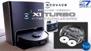 ECOVACS DEEBOT X1 TURBO | AIVI 3D TrueMapping | YIKO Voice Assistant | Mopping & Cool Air Drying