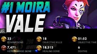 VALE INSANE MOIRA! 4 GOLD MEDALS! [ OVERWATCH SEASON 18 TOP 500 ]