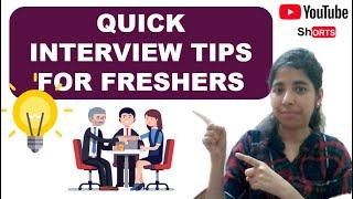 Interview Tips For Freshers | Youtube Shorts | #Shorts | [English]