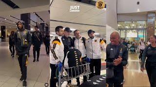 Kaizer Chiefs Receive Heroic Welcome️‍ |Scenes at the Airport!"