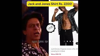 Shahrukh khan 's song chaleya outfits decode for less #fashion #ytshort