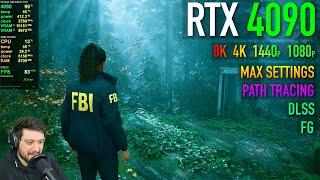 Destroying the RTX 4090 in Alan Wake 2 with MAX settings and Path Tracing!