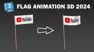 Flag Animation In 3ds Max 2024 - 3ds Max Modeling Tutorial