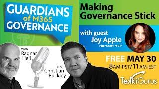 Guardians of M365 Governance  with MVP Joy Apple (Orchestry): Making Governance stick with Copilot