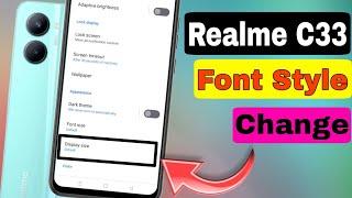 Realme C33 Font Style Change 