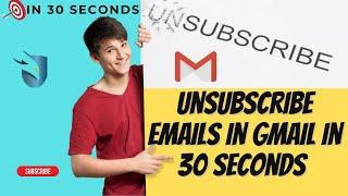 How to unsubscribe all the Unwanted emails and Promotional Emails in Gmail in Just 1 Minute